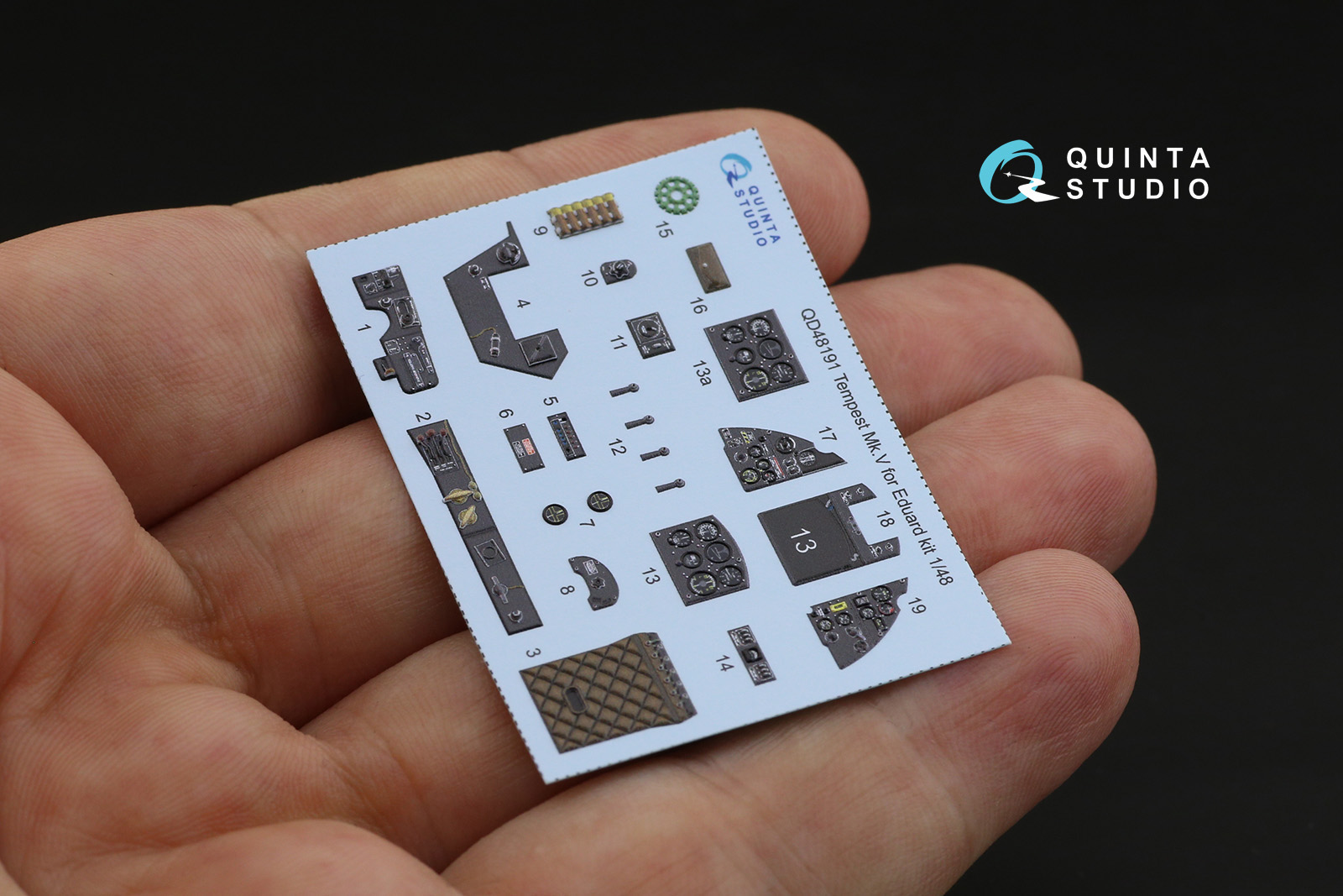 QD48191 3D Декаль интерьера кабины Tempest Mk.V (Eduard)