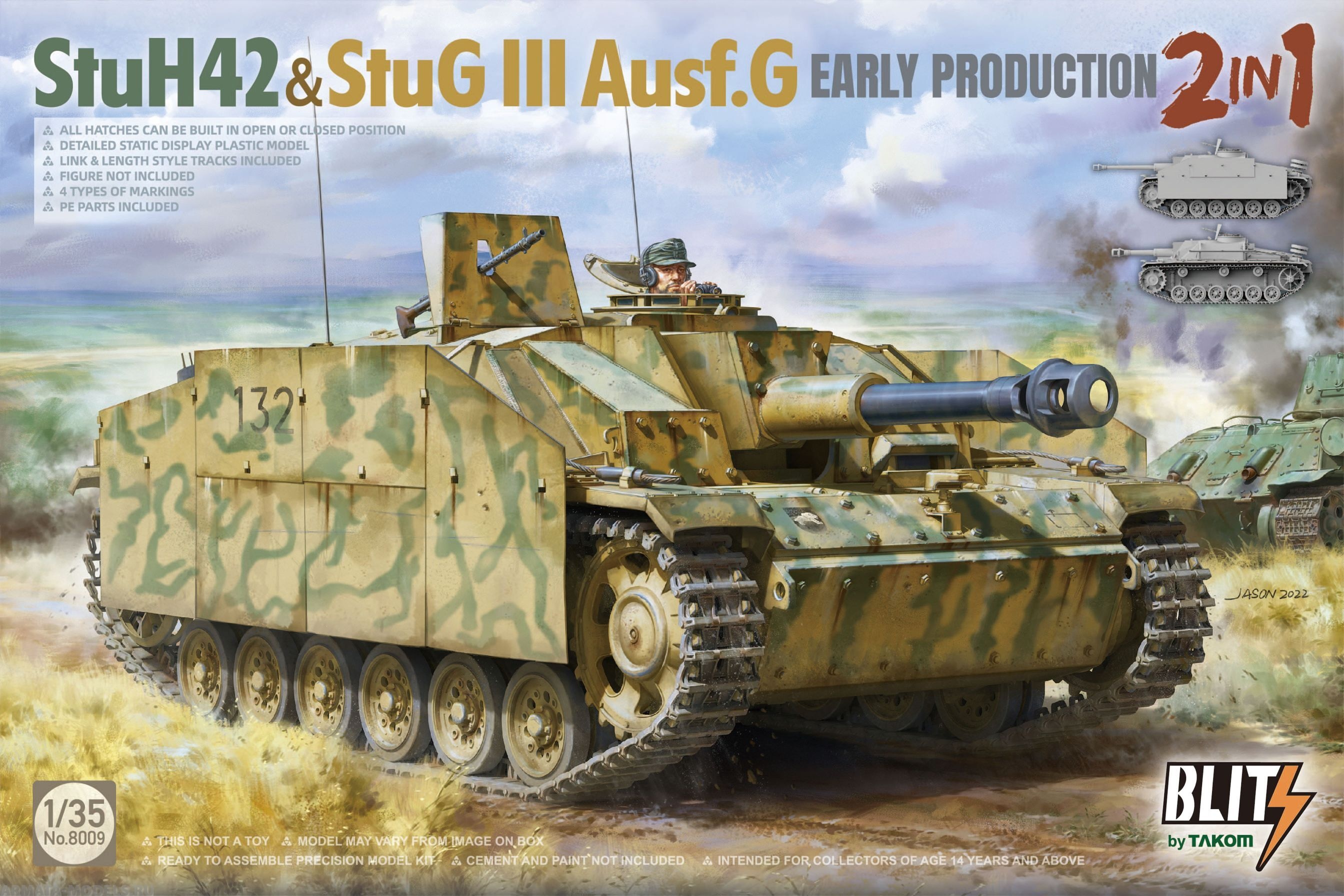 8009T StuH42&StuG III Ausf.G Early Production (2in1) Takom