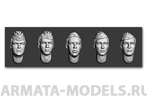 ARM356016 Советские головы (в пилотках) ВОВ, №2