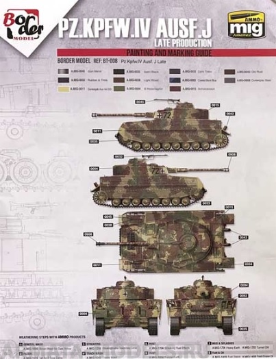 BD0034 Окрасочная маска для PANZER IV J