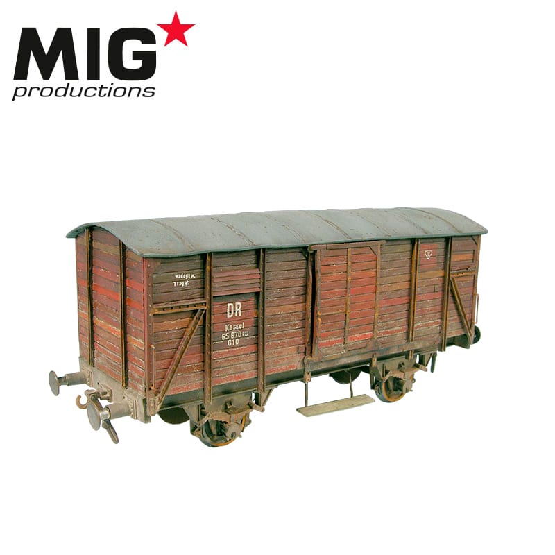 MP72-082 Сборная модель аксессуаров из пластика RAIL BOX WAGONRESIN KIT MIG Productions