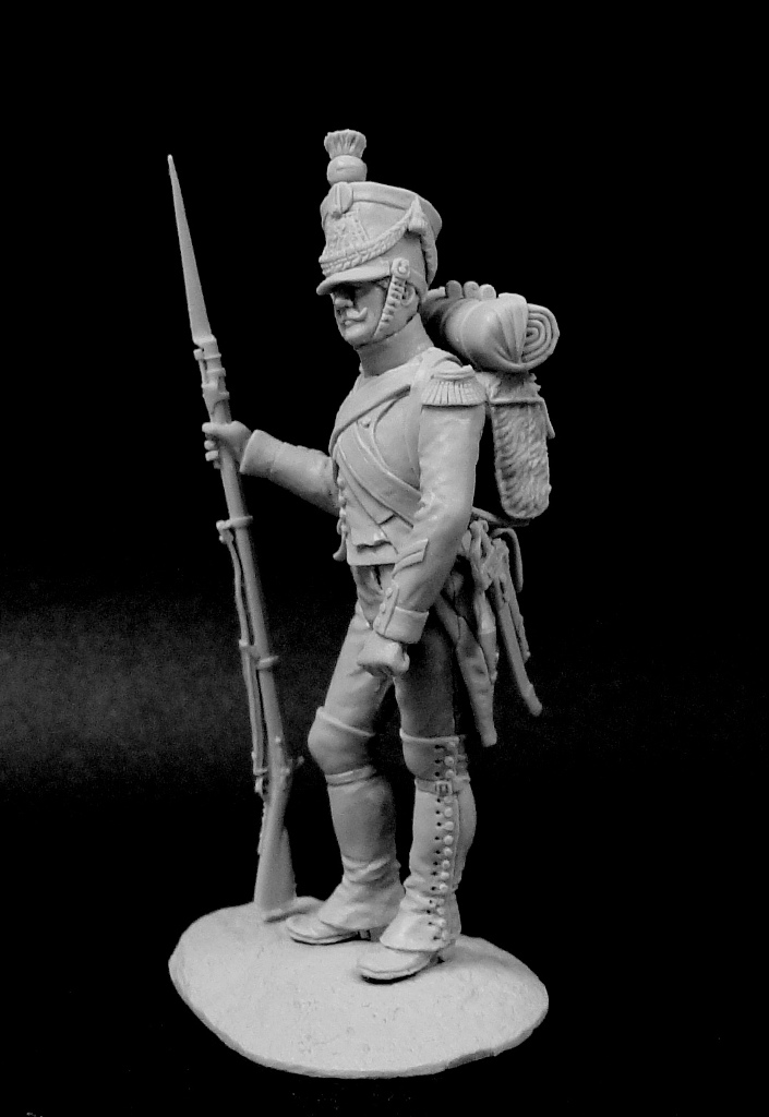 CHM-54178. Капрал Испанского полка линейной пехоты Жозеф Наполеон, 1809-12 гг. 54 мм. Материал - смола. Chronos Miniatures