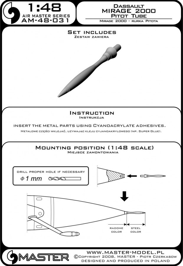 AM-48-031 ПВД для самолета Dassault Mirage 2000