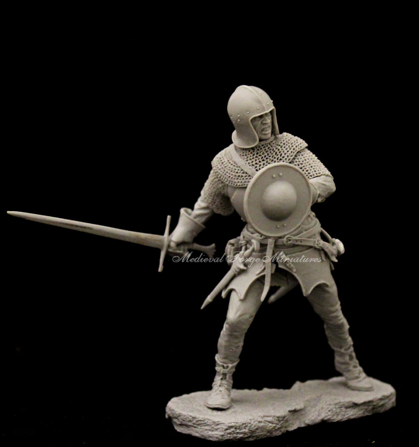 C-75-061 Фигура Halberdist  15th century Medieval Forge Miniatures