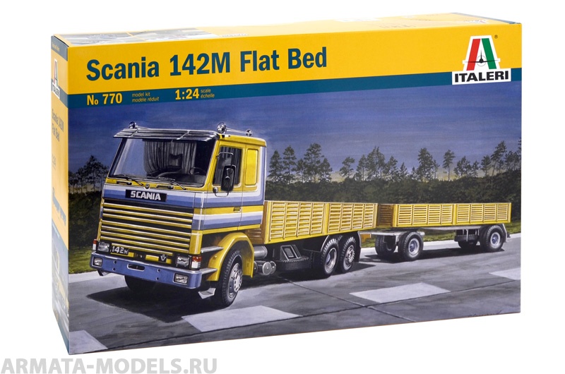770ИТ ГРУЗОВИК SCANIA 142M FLATBED Italeri