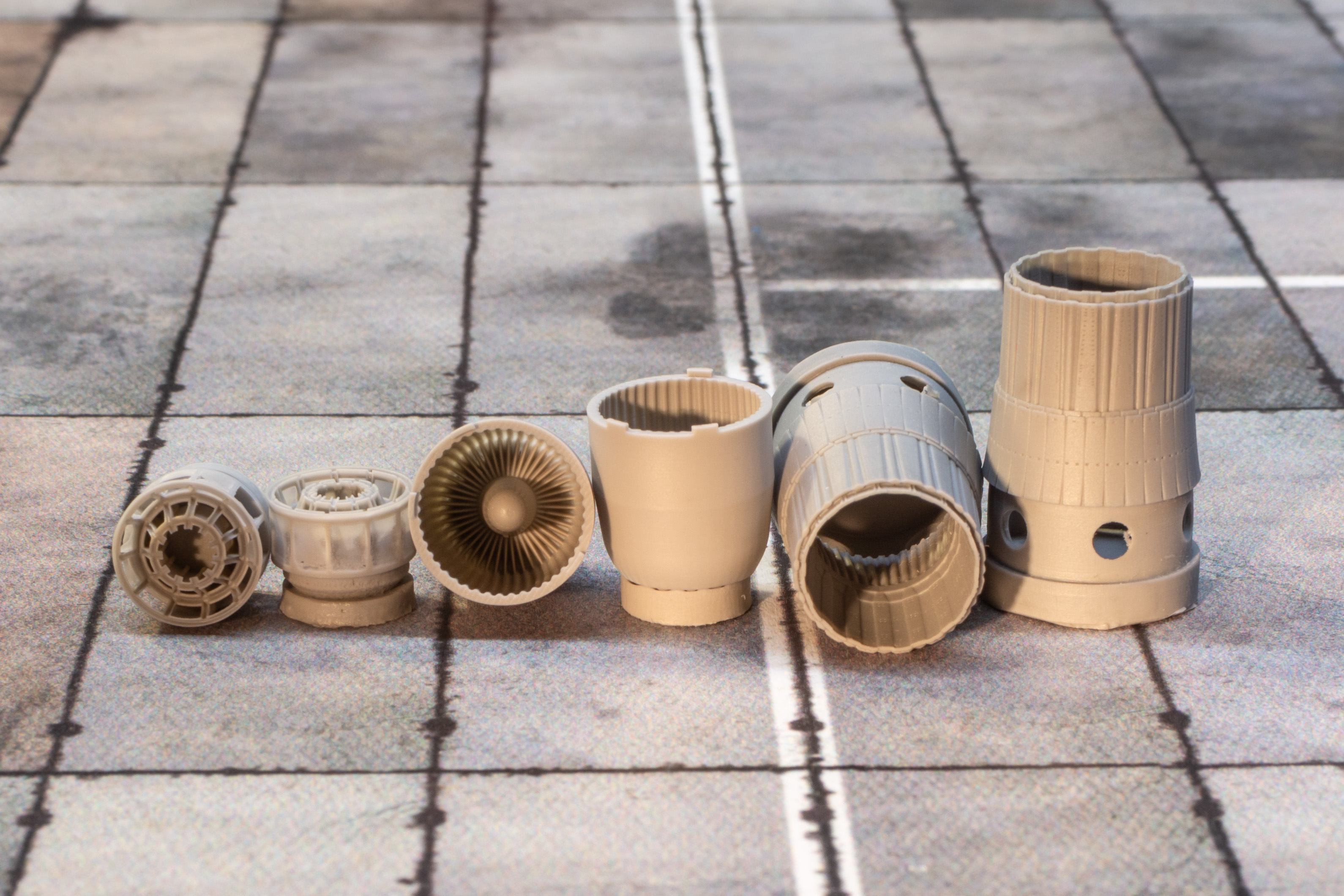 AM7223 Сопла двигателя АЛ-31Ф для Су-27(Су-27СМ,Су-27УБ, Су-33, Су-34) 1/72