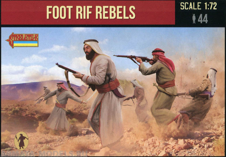 72185ST Фигуры Foot Rif Rebels 1/72 Strelets, 1/72 Strelets