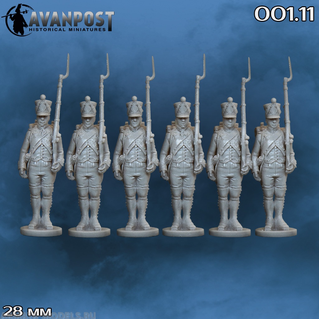 001.11АП Французская линейная пехота: фузилерная рота Аванпост