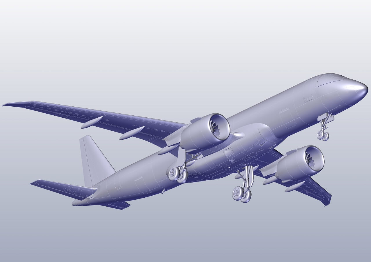 ЕЕ144152_2 Авиалайнер EMB 190E2 HELVETIC AIRWAYS Восточный экспресс