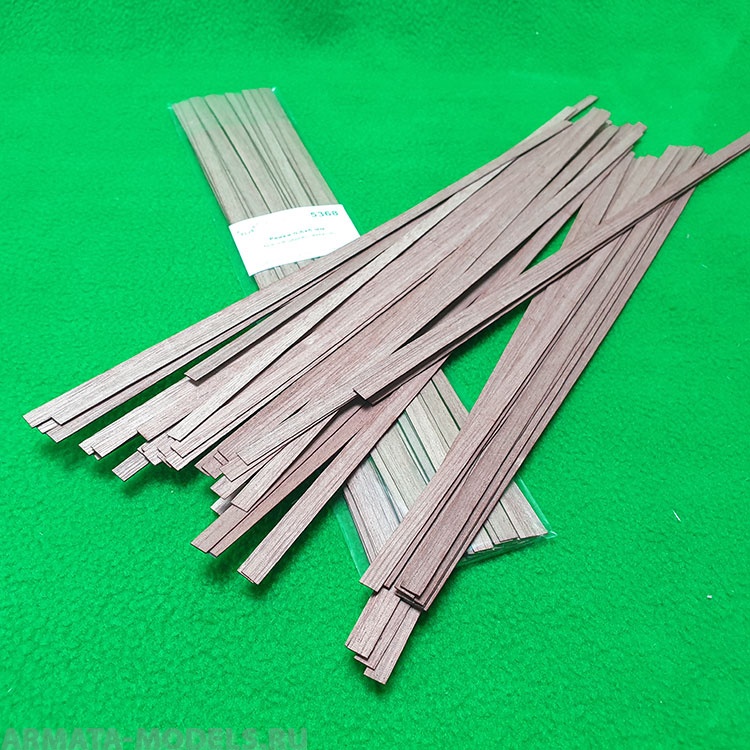 5368 рейки 0,6х6 - длина 300 мм - 50 шт - красное дерево (махагон)