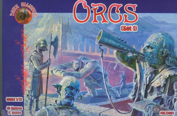 ALL72001 Фигуры Orks set 1 1/72 Dark Alliance