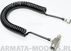 74526T Комплект : шланг витой (~2м), регулятор давления, переходник для подсоединения к аэрографам TAMIYA