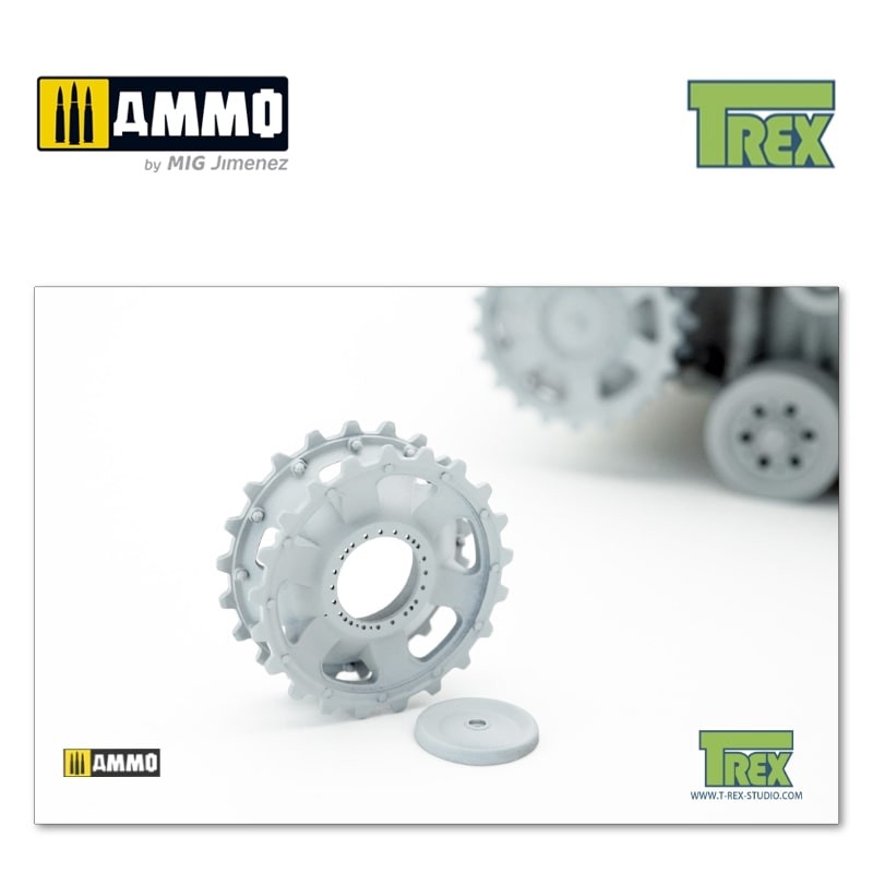 TR35033-1 Звездочка PzKpfw III Disassembled Sprocket Set A