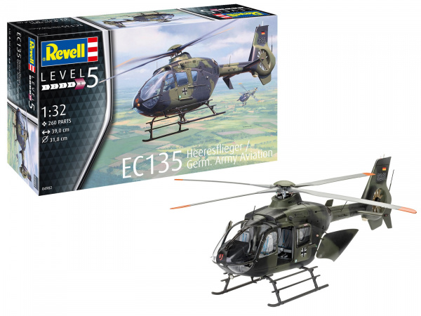 04982 Вертолет Ec135 немецкая армия Revell