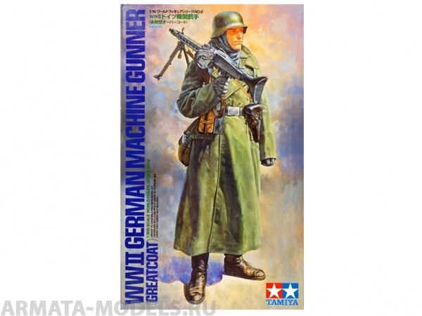 36306 Немецкий пулеметчик времен Второй Мировой войны Ger. Machine Gunner (Greatcoat) Tamiya