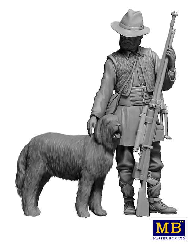 MB35216 Фигуры, Постапокалиптика. Битва в пустыне. Клан Черепа - Дальний Рейд. Набор №4. Новая религия. Пас Master Box (MB)