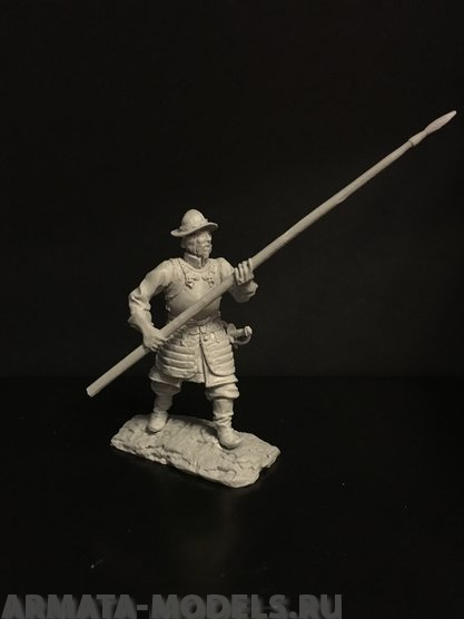 152ТБ Пеший пикинер в доспехе с пикой   идущий в атаку Три Богатыря