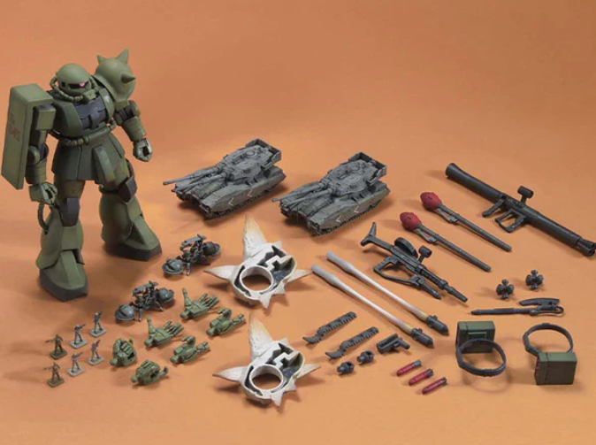 BND-2057346 HG Bandai Gundam MS-06 Zaku The Ground War Set Bandai