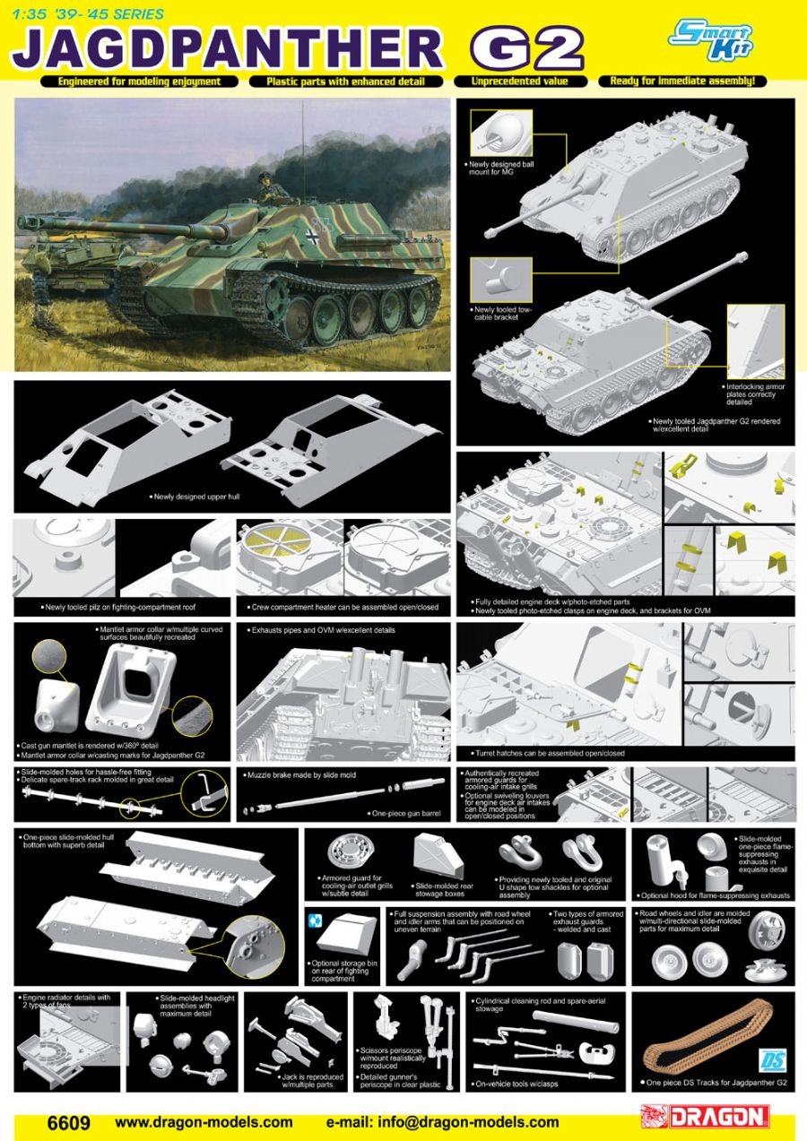 6609Д Немецкий истребитель танков Jagdpanther Ausf.G2 Dragon
