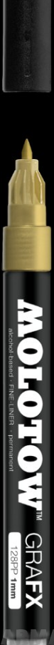 128004 Маркер MOLOTOW GRAFX Fine-Liner Золото 1мм
