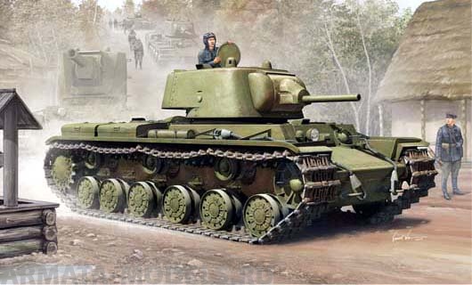 01561 Танк  КВ-1 модель 1939 г. Trumpeter