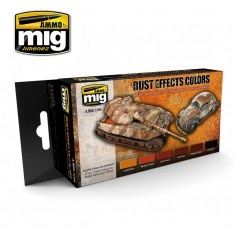 AMIG7106 Ammo Mig Набор акриловых красок RUST EFFECTS COLORS