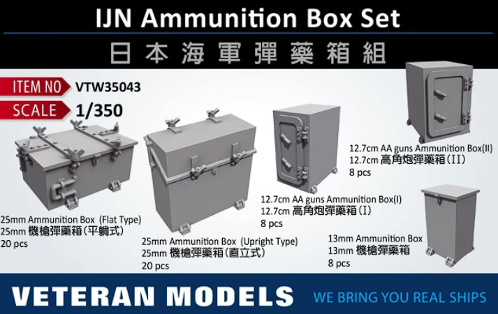 VTW35043 IJN AMMUNITION BOX SET