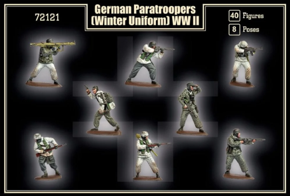 72121MR Фигуры German Paratroopers (Winter Uniform) Mars