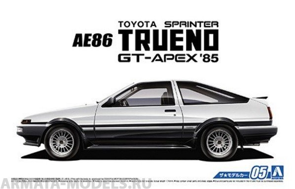 05156 Toyota AE86 Sprinter Trueno GT-Apex '85 Aoshima