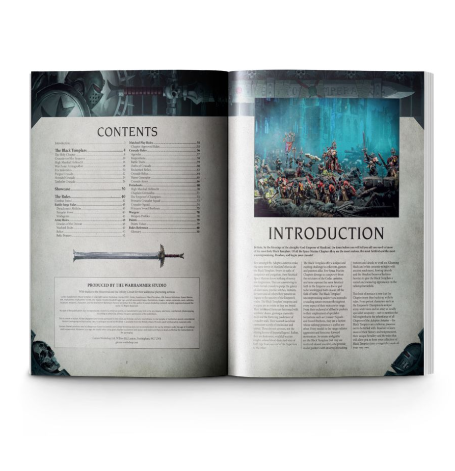 55-01GW Книга правил Кодекс Черных Храмовников (Codex Supplement: Black Templars)