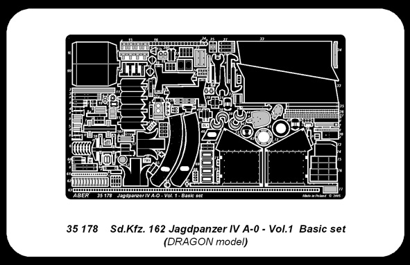ABR-35 178  Дополнения для  Sd.Kfz.162 JagdpanzerIVA-0-Vol.1-basic set для Dragon 1/35