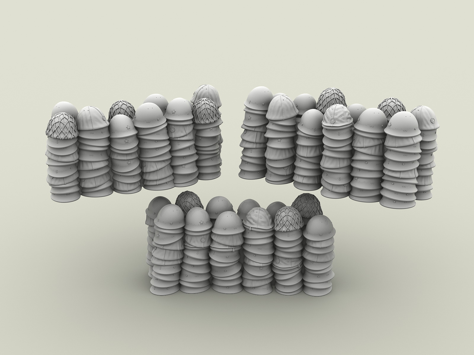 3116SOGA Трофейные японские каски в рядах SOGA Miniatures