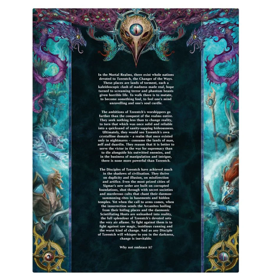 83-45GW Боевой том. Последователи Тзинча (тв. обл., англ.) (Battletome: Disciples of Tzeentch (HB, Eng))