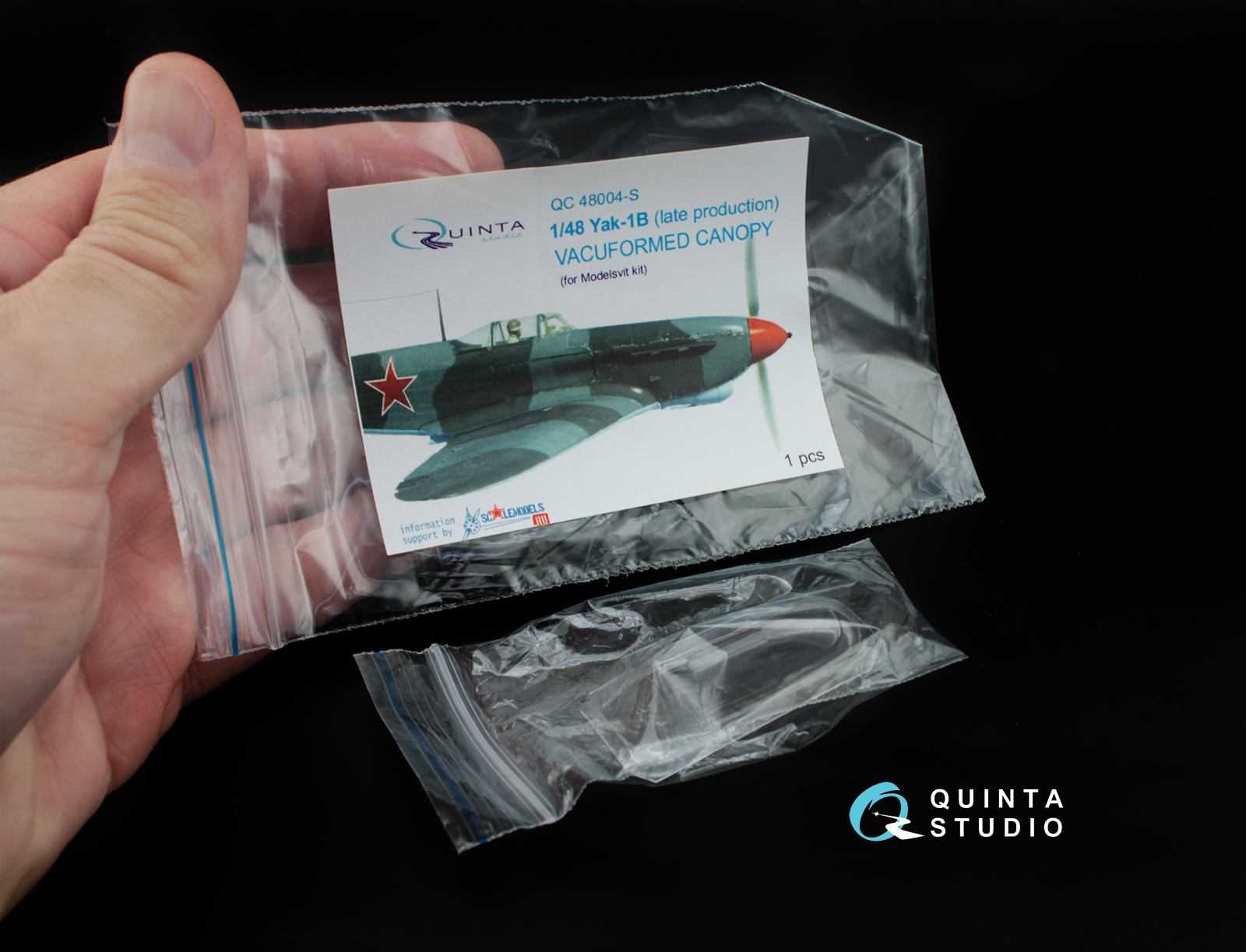 QC48004S Набор остекления Як-1Б (для модели Моделсвит), 1 шт