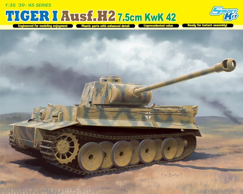 6683Д ТАНК TIGER I Ausf.H2 Dragon