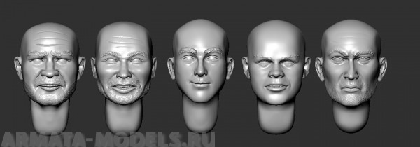 ARM356081 Головы (без волос) №19 ARMOR35