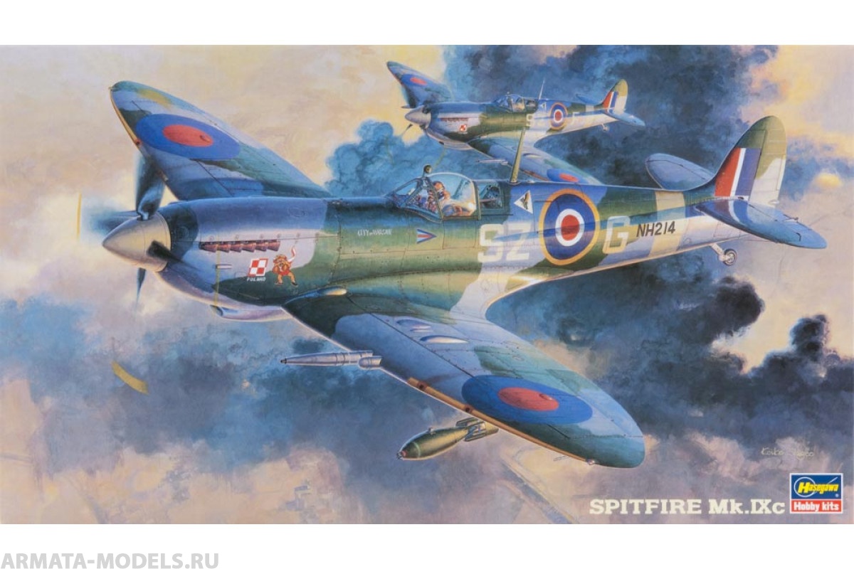 09079 Самолет Spitfire Mk.IX Hasegawa