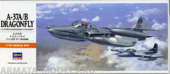 00142 Самолет A-37A/B DRAGONFLY Hasegawa