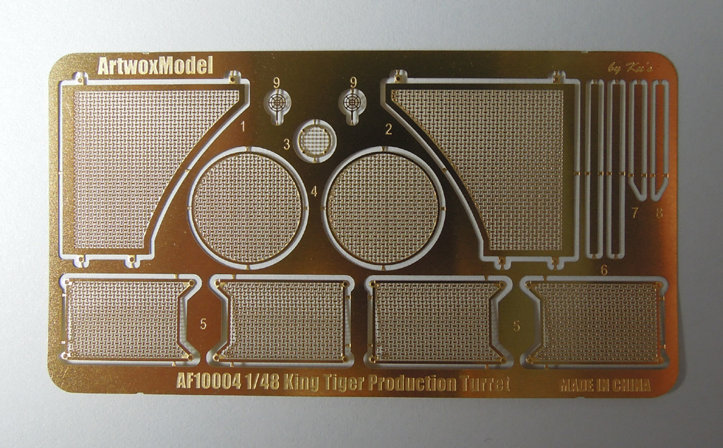 AF10001 Комплект дополнений для German King Tiger Production Turret