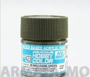 H423  Краска водоразбавляемая художественная т.м. MR.HOBBY  10мл  RLM83 DARK GREEN