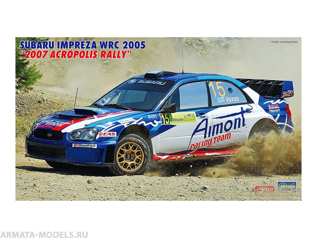 20558-Автомобиль SUBARU IMPREZA WRC 2005 Hasegawa