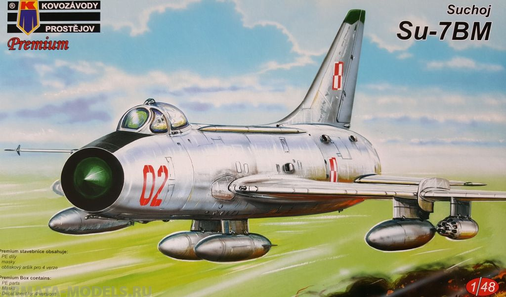 KPM4804 Самолет Suchoj Su-7BM Warshaw Pact  +etch+mask KP Models