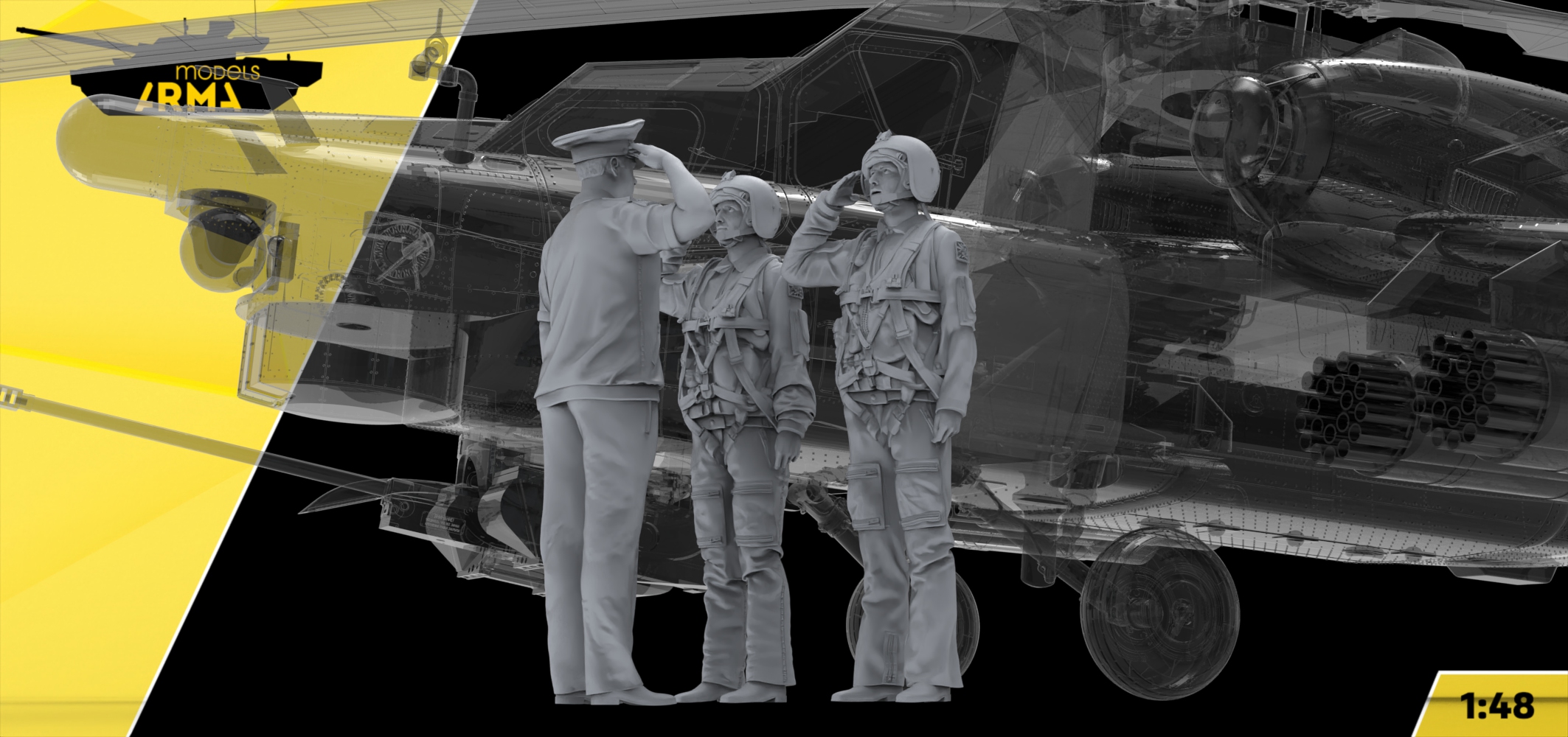 AM48307 Вертолетчики Ми-28 'Успешное задание' Arma Models