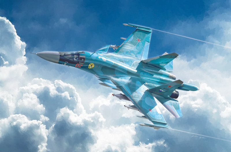 1379ИТ САМОЛЕТ SUKHOI Su-34 / Su-32 FN Italeri