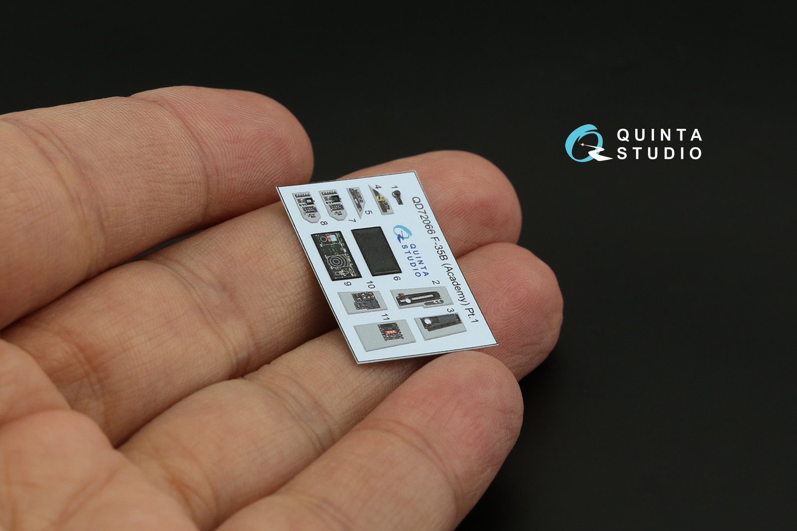 QD72066 3D Декаль интерьера кабины F-35B (Academy)