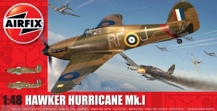 A05127A Сборная модель истребителя  Hawker Hurricane Mk.1 Airfix
