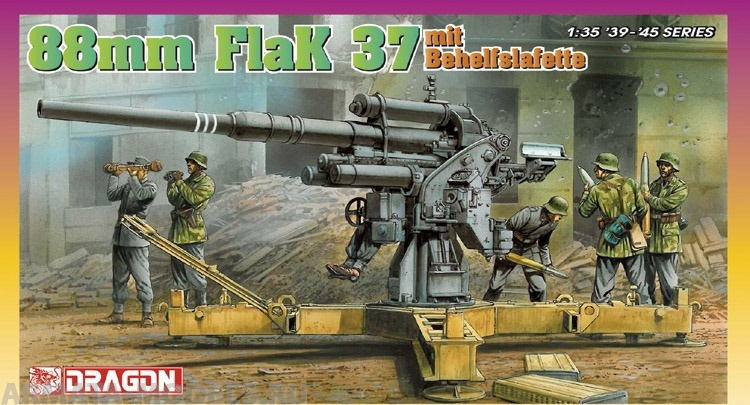6523Д Зенитка 8.8cm Flak 37 m.Befehlslafette Dragon