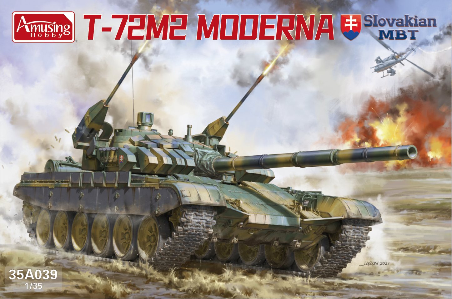 AH35A039 Словацкий танк Т-72M2 Moderna Amusing Hobby