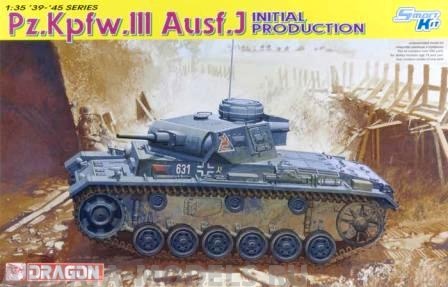 6463Д Танк Pz. Kpfw.III Ausf.J Initial Prod. Dragon