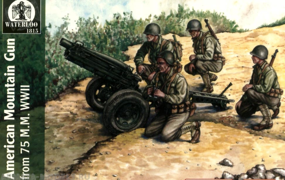 AP038 World War II American 75mm Mountain Gun WATERLOO